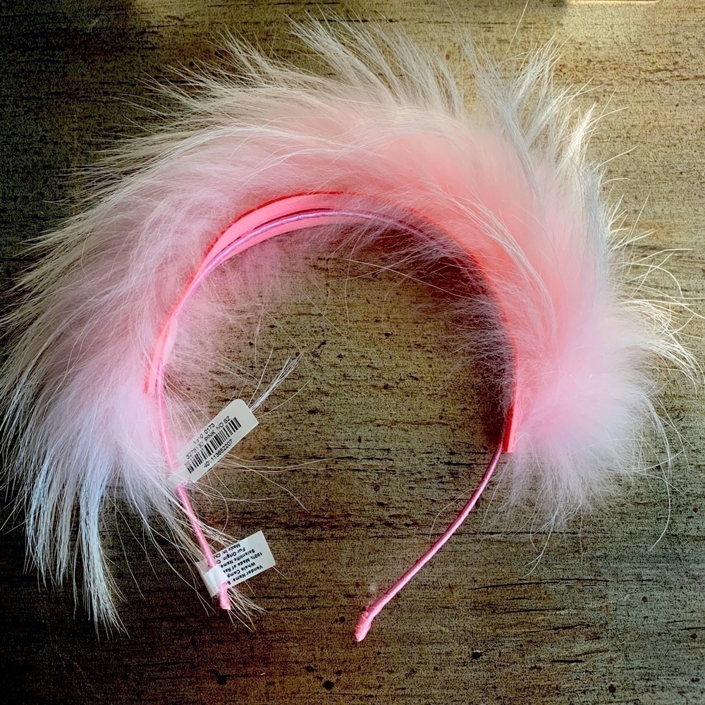 Bari Lynn Girl's Allover Fox Fur Headband